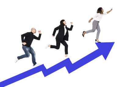 Illustration of 3 people working faster thanks to SAP CPQ integration