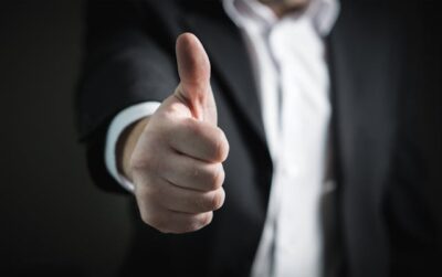 a guy giving thumbs up for SAP CPQ